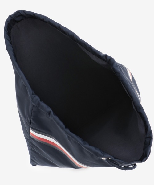 TOMMY HILFIGER（トミーヒルフィガー）の「ドローストリングバッグ（トートバッグ・キッズ・ネイビー/オフホワイト・FREE）」の3枚目の写真