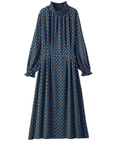 セール シャーリング使いプリントワンピース ワンピース Belluna Plus ベルーナ のファッション通販 Zozotown