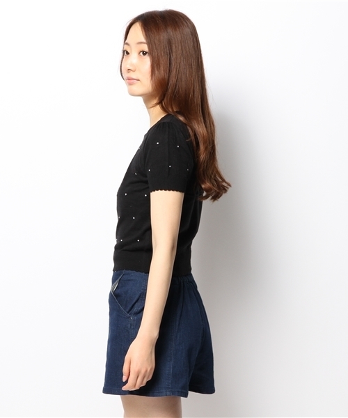 one after another NICE CLAUP(ワンアフターアナザーナイスクラップ)の「【ナイスクラップ】Lolitaプルオーバー(ニット/セーター・レディース・レッド/ブラック/ホワイト・FREE)」の12枚目の写真