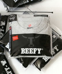 Hanes/へインズ BEEFY/ビーフィー サーマル クルーネック ロングスリーブTシャツ/パックT