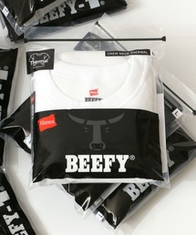 Hanes/へインズ BEEFY/ビーフィー サーマル クルーネック ロングスリーブTシャツ/パックT