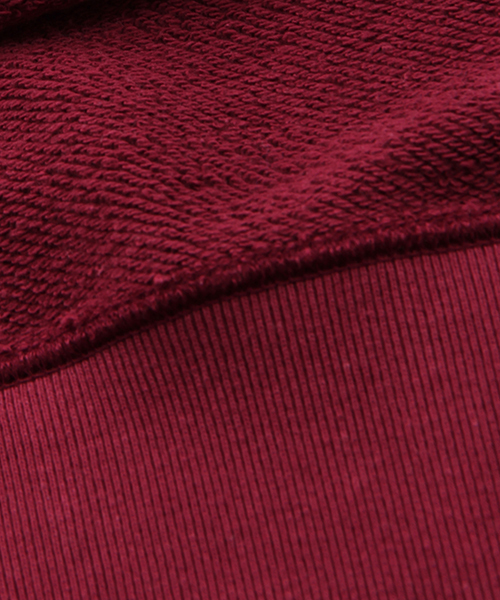 LOOPWHEELER（ループウィラー）の「LOOPWHEELER×BEAMS PLUS / 別注 アスレチック クルーネック スウェット（スウェット・メンズ・バーガンディー/ブラック/グレー/ネイビー/ナチュラル・LARGE/SMALL/MEDIUM/X-LARGE）」の11枚目の写真