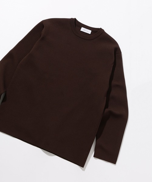 ADAM ET ROPE'（アダムエロペ）の「12GポリエステルミラノリブCN（ニット/セーター・メンズ・ブラウン系その他/グリーン系その他2・M/L）」の5枚目の写真