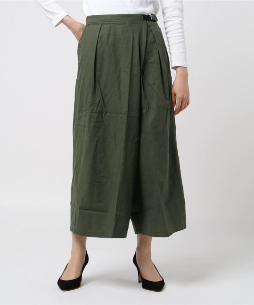 GRAMICCI / グラミチ　コットンリネン ラップフレアパンツ　チェック Gramicci（グラミチ）の「GRAMICCI / グラミチ コットンリネン