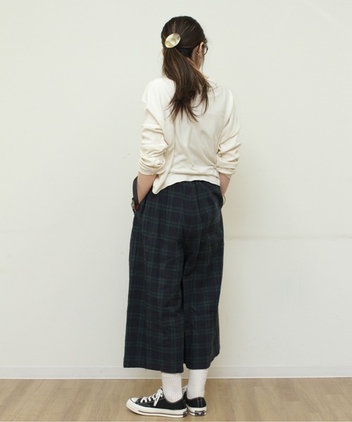 GRAMICCI / グラミチ　コットンリネン ラップフレアパンツ　チェック Gramicci（グラミチ）の「GRAMICCI / グラミチ コットンリネン