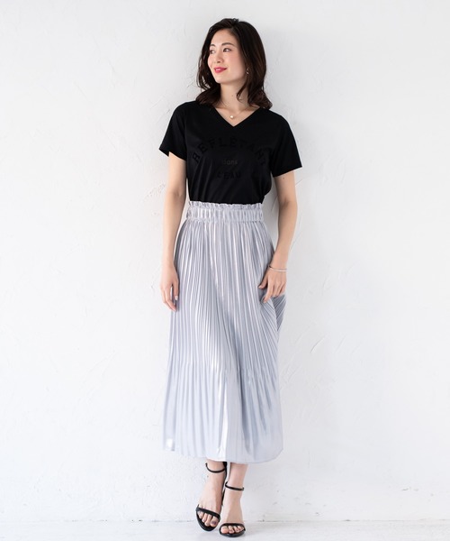 LOUNGEDRESS(ラウンジドレス)の「プリントTシャツ(Tシャツ/カットソー・レディース・ブラック/オフホワイト/キャメル/カーキ・FREE)」の18枚目の写真