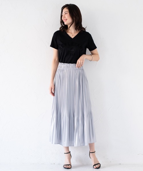 LOUNGEDRESS(ラウンジドレス)の「プリントTシャツ(Tシャツ/カットソー・レディース・ブラック/オフホワイト/キャメル/カーキ・FREE)」の20枚目の写真