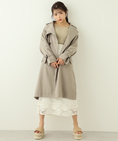 one after another NICE CLAUP(ワンアフターアナザーナイスクラップ)の「花柄マーメードスカート(スカート・レディース・オフホワイト/グリーン/グリーン系その他/パープル系その他・FREE)」の8枚目の写真