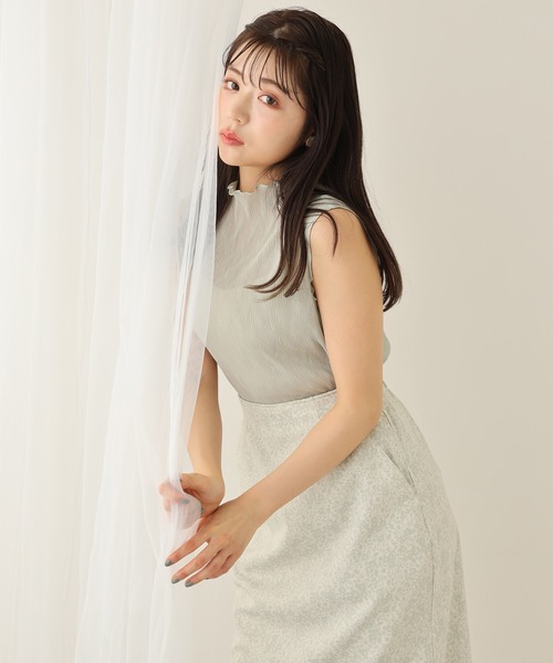 one after another NICE CLAUP(ワンアフターアナザーナイスクラップ)の「花柄マーメードスカート(スカート・レディース・オフホワイト/グリーン/グリーン系その他/パープル系その他・FREE)」の20枚目の写真