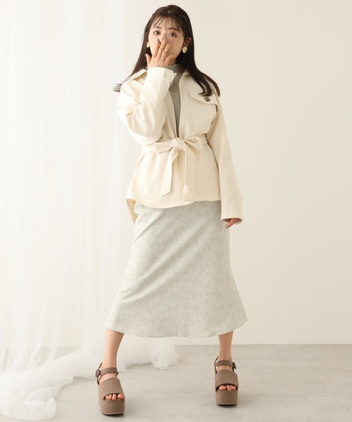 one after another NICE CLAUP(ワンアフターアナザーナイスクラップ)の「花柄マーメードスカート(スカート・レディース・オフホワイト/グリーン/グリーン系その他/パープル系その他・FREE)」の22枚目の写真