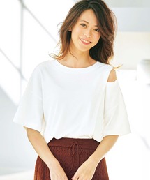 ショルダースリットTシャツ
