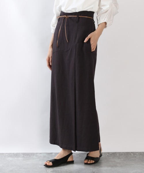 LOWRYS FARM(ローリーズファーム)の「アサキリカエタイトスカート 880910(スカート・レディース・チャコールグレー/オフホワイト/イエロー・MEDIUM/LARGE)」の2枚目の写真