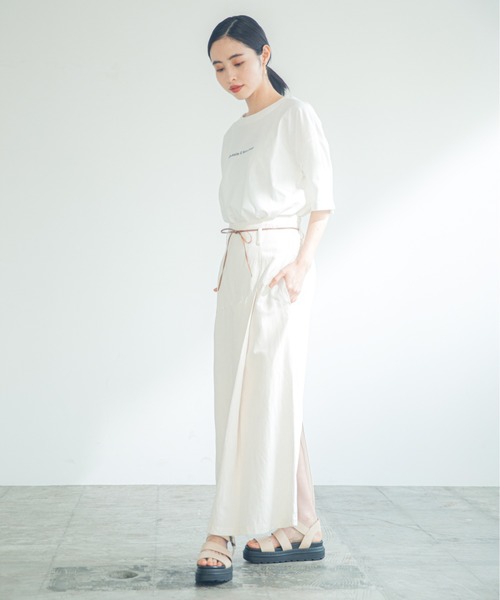 LOWRYS FARM(ローリーズファーム)の「アサキリカエタイトスカート 880910(スカート・レディース・チャコールグレー/オフホワイト/イエロー・MEDIUM/LARGE)」の16枚目の写真