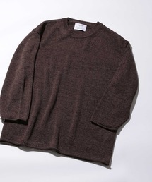 ADAM ET ROPE' | 【山形ニット】和紙レーヨン 8分袖ニット(ニット/セーター)