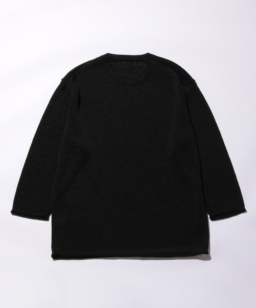 ADAM ET ROPE'(アダムエロペ)の「【山形ニット】和紙レーヨン 8分袖ニット(ニット/セーター・メンズ・ダークブラウン/スミクロ・M/L)」の11枚目の写真