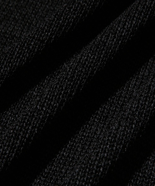 ADAM ET ROPE'(アダムエロペ)の「【山形ニット】和紙レーヨン 8分袖ニット(ニット/セーター・メンズ・ダークブラウン/スミクロ・M/L)」の6枚目の写真