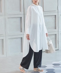 KOBE LETTUCE | バンドカラーシャツワンピース(シャツワンピース)