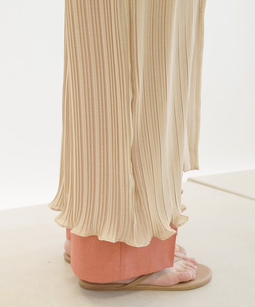 DouDou（ドゥドゥ）の「プリーツワンピース（ワンピース・レディース・ベージュ/オフホワイト/カーキ・FREE）」の18枚目の写真