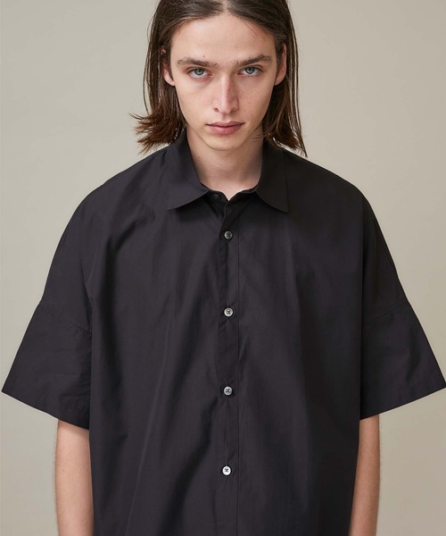 markaware（マーカウェア）の「【markaware/marka】WIDE SHIRT S/S / M20B-05SH01B（シャツ/ブラウス・メンズ・ブラック/ストライプ・1/2）」の8枚目の写真