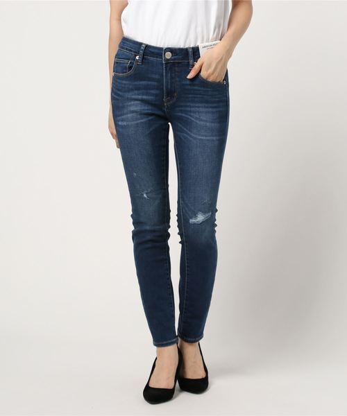 AMERICAN HOLIC(アメリカンホリック)の「スキニーフィットダメージデニム 〇*(デニムパンツ・レディース・ブルー系その他・S/XS/M/LL/L)」の6枚目の写真