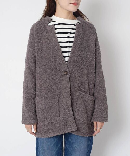 SHIPS Days(シップスデイズ)の「SHIPS Days:ニットミドルカーディガン◇(カーディガン/ボレロ・レディース・ブラック/ブラウン・ONE SIZE)」の15枚目の写真