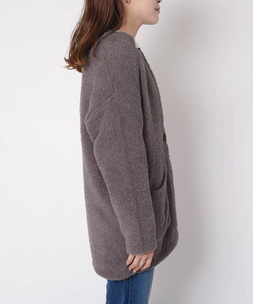 SHIPS Days(シップスデイズ)の「SHIPS Days:ニットミドルカーディガン◇(カーディガン/ボレロ・レディース・ブラック/ブラウン・ONE SIZE)」の16枚目の写真