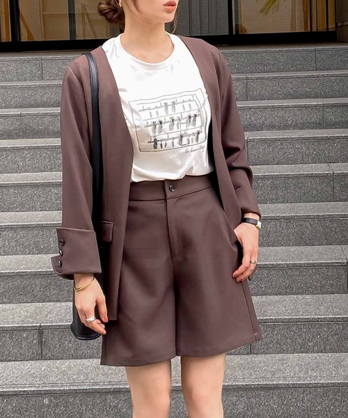 KOBE LETTUCE(コウベレタス)の「選べる2丈のウォッシャブルパンツ【セットアップOK】(その他パンツ・レディース・ベージュ系その他/モカ/ベージュ/ブラック/ブラウン系その他/ブラック系その他・2/1)」の4枚目の写真