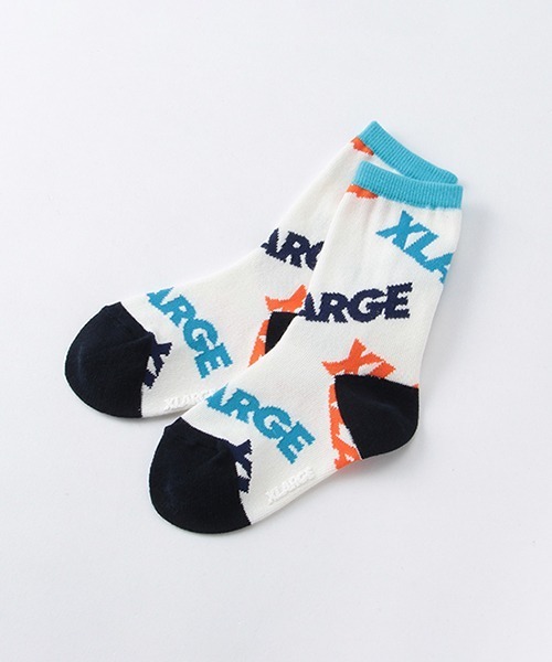 ロゴ総柄ソックス ソックス 靴下 Xlarge Kids エクストララージキッズ のファッション通販 Zozotown