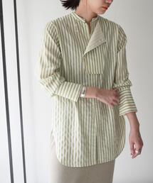 EMMEL REFINES | 【EMMEL REFINES】EM HW ストライプ ビブディティール シャツ(シャツ/ブラウス)