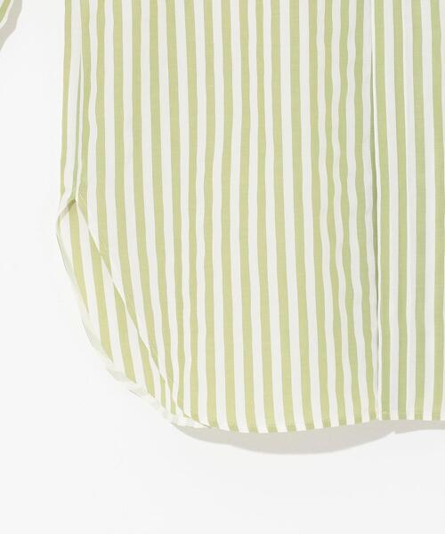 EMMEL REFINES（エメルリファインズ）の「【EMMEL REFINES】EM HW ストライプ ビブディティール シャツ（シャツ/ブラウス・レディース・ライム/ベージュ・FREE）」の5枚目の写真