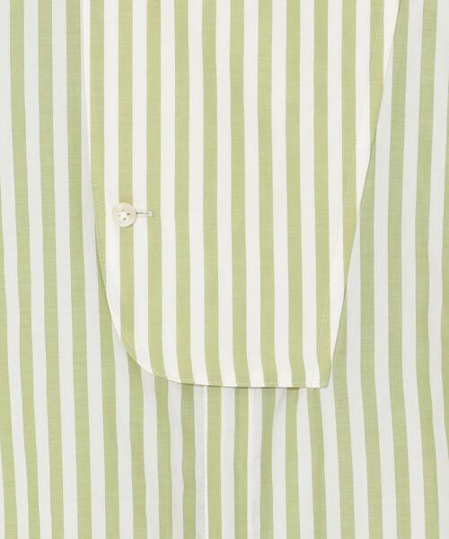 EMMEL REFINES（エメルリファインズ）の「【EMMEL REFINES】EM HW ストライプ ビブディティール シャツ（シャツ/ブラウス・レディース・ライム/ベージュ・FREE）」の6枚目の写真