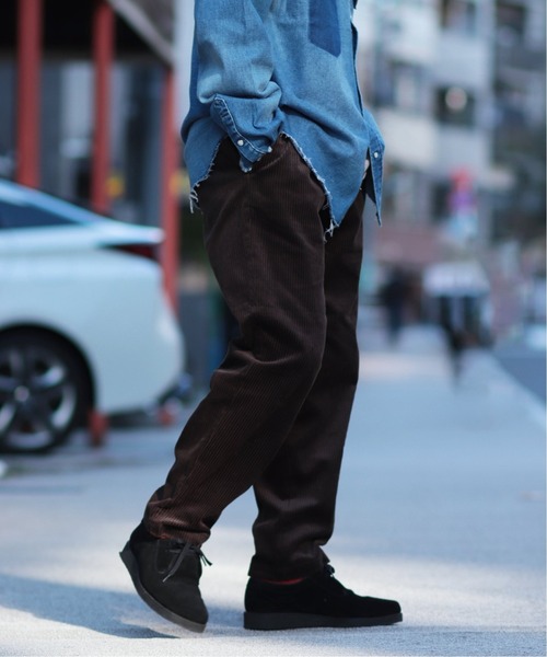 JOURNAL STANDARD(ジャーナルスタンダード)の「6W コーデュロイ ブッチャー 1P パンツ(その他パンツ・メンズ・ブラック/ブラウン/ライトブラウン/ベージュ/ブルー・SMALL/MEDIUM/LARGE)」の2枚目の写真