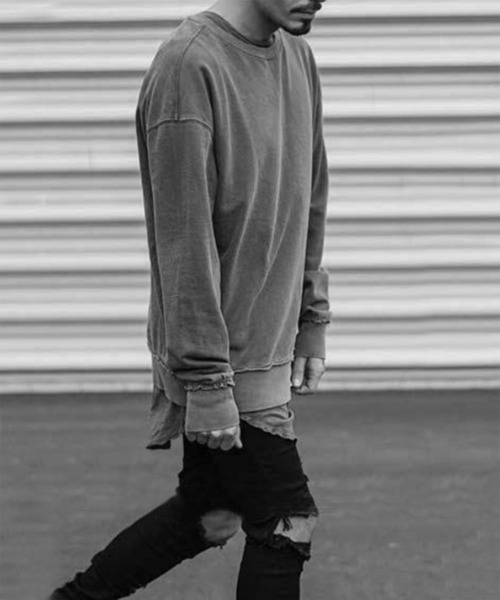 Avant Garde アバンギャルド のファッション トップス メンズ ドロップショルダートレーナー スウェット