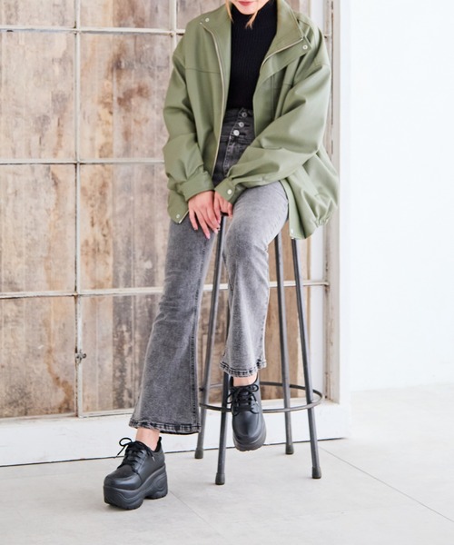 attagirl(アタガール)の「厚底ウェッジスニーカー(スニーカー・レディース・ホワイト/ブラック/ベージュ/パイソン・LL/S/M/L/3L/4L)」の22枚目の写真