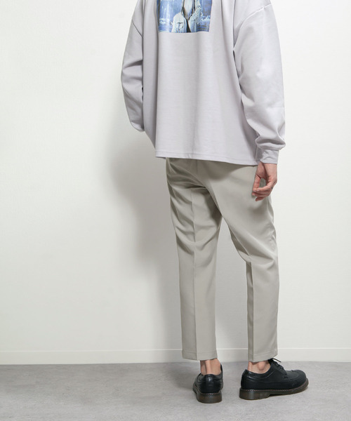 ZIP FIVE（ジップファイブ）の「【ZIP FIVE】ポリトロリラックス アンクルカットイージーパンツ（スラックス・メンズ・ブラック/ブラウン/グレー/ブルー/アイボリー・MEDIUM/LARGE/X-LARGE）」の4枚目の写真