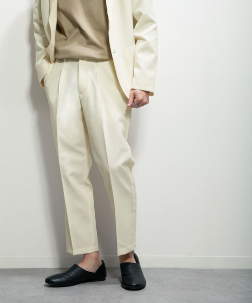 ZIP FIVE（ジップファイブ）の「【ZIP FIVE】ポリトロリラックス アンクルカットイージーパンツ（スラックス・メンズ・ブラック/ブラウン/グレー/ブルー/アイボリー・MEDIUM/LARGE/X-LARGE）」の2枚目の写真