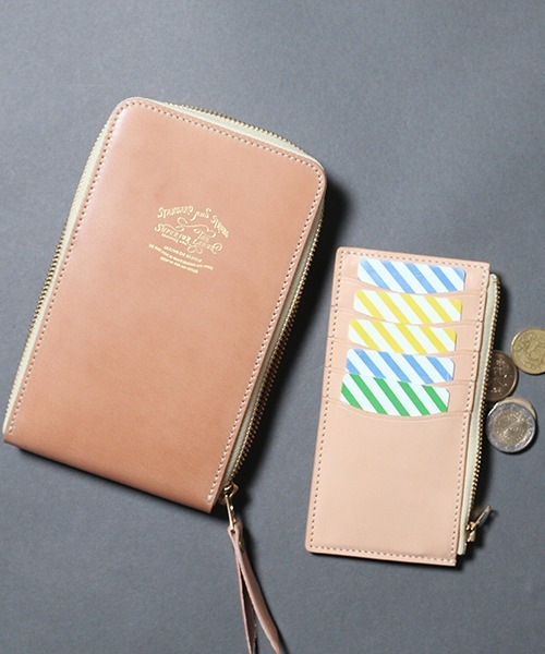 小物 SL0190 cordovan vertical zip wallet SL0190 cordovan vertical zip wallet