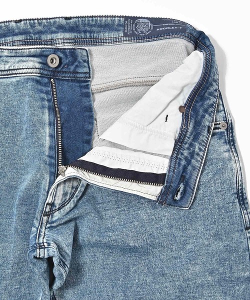DIESEL（ディーゼル）の「DIESEL (ディーゼル) KROOLEY JoggJeans ダメージ加工 ジョグジーンズ（デニムパンツ・メンズ・ブルー・31inch）」の5枚目の写真