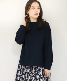 MK MICHEL KLEIN | 【洗える】ロールカラー風カットソー(Tシャツ/カットソー)