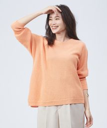 qualite | ドライコットンアシメフレアニット(ニット/セーター)