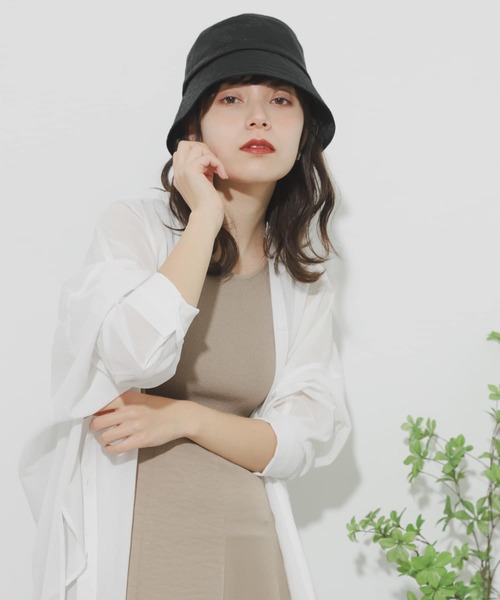 SENSE OF PLACE by URBAN RESEARCH（センスオブプレイスバイアーバンリサーチ）の「シアーランプシェードハット（ハット・レディース・ベージュ/ブラウン/ブラック・ONE）」の12枚目の写真