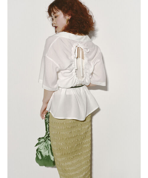 Ray BEAMS(レイビームス)の「Ray BEAMS / アメリカン スリーブ キャミソール(キャミソール・レディース・ホワイト/ブラック/レッド/バイオレット・ONE SIZE)」の5枚目の写真