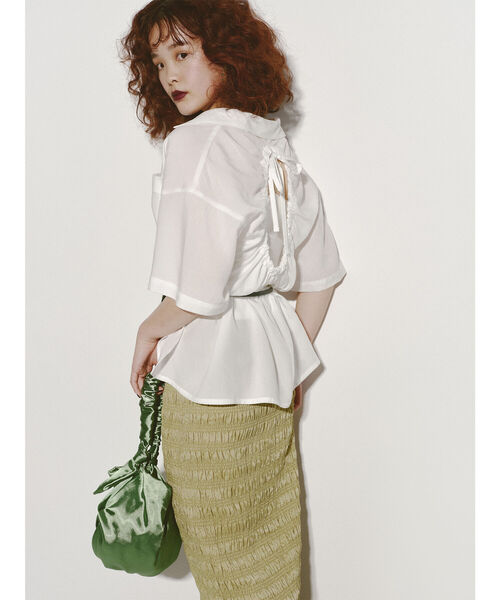 Ray BEAMS(レイビームス)の「Ray BEAMS / アメリカン スリーブ キャミソール(キャミソール・レディース・ホワイト/ブラック/レッド/バイオレット・ONE SIZE)」の6枚目の写真