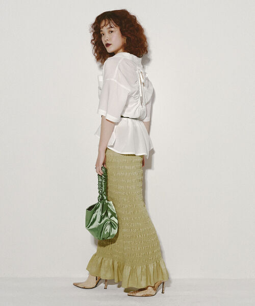 Ray BEAMS(レイビームス)の「Ray BEAMS / アメリカン スリーブ キャミソール(キャミソール・レディース・ホワイト/ブラック/レッド/バイオレット・ONE SIZE)」の7枚目の写真