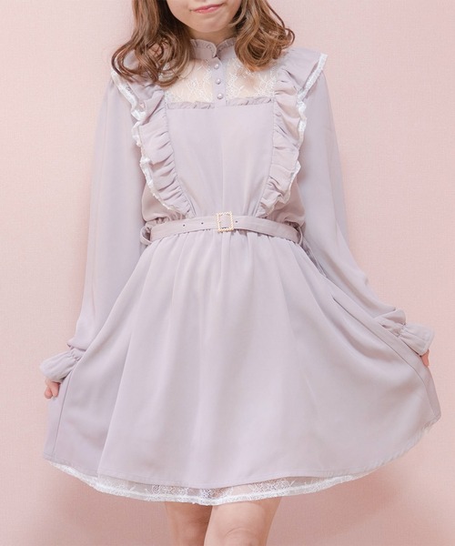 パールベルトフリルワンピース（ワンピース）｜ROJITA（ロジータ