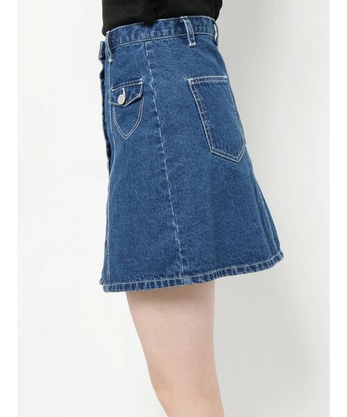 merry jenny（メリージェニー）の「ハートステッチデニムミニスカート（スカート・レディース・インディゴブルー/ブルー・FREE）」の18枚目の写真