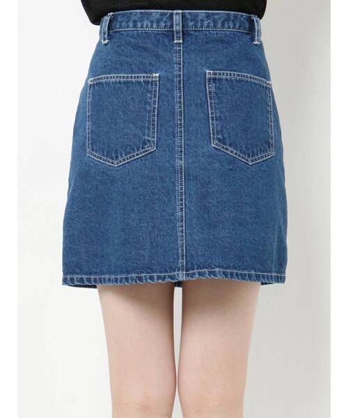 merry jenny（メリージェニー）の「ハートステッチデニムミニスカート（スカート・レディース・インディゴブルー/ブルー・FREE）」の15枚目の写真