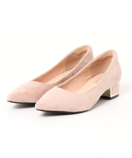 Anuenue（アヌエヌエ）の「スエード チャンキーヒールパンプス（パンプス・レディース・ブラック/レッド/ピンク・23.5cm/24.5cm/23.0cm/24.0cm/25.0cm/22.5cm）」の7枚目の写真