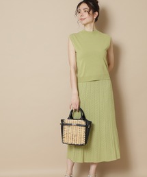 N.（N. Natural Beauty Basic） | ◆透かし柄ニットセットアップ(ワンピース)