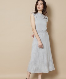 N.（N. Natural Beauty Basic） | ◆透かし柄ニットセットアップ(ワンピース)